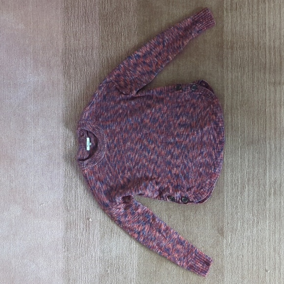 Madewell S Space-Dyed Birchmont Side-Button Pullover Sweater - Picture 2 of 9